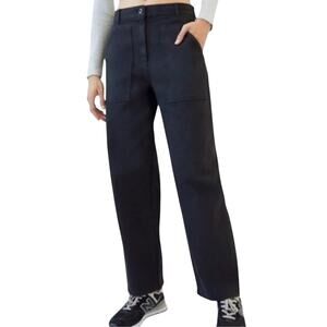 Wilfred Free Aritzia Womens Black Utility High Rise Zip Fly Pants Size 6